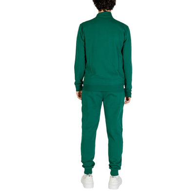 EA7 Emporio Armani Green Cotton Sweatsuit