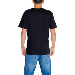 Black Cotton Rigenerato T-Shirt