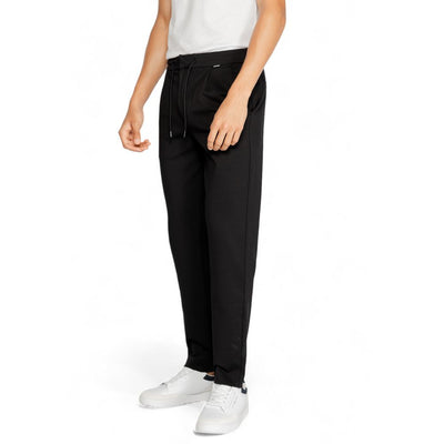 Calvin Klein Black Recycled Polyester Jeans & Pant