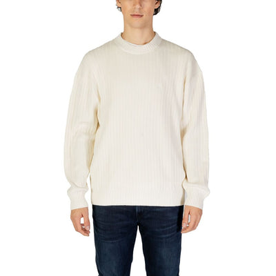 Calvin Klein Jeans Cream Cotton Sweater