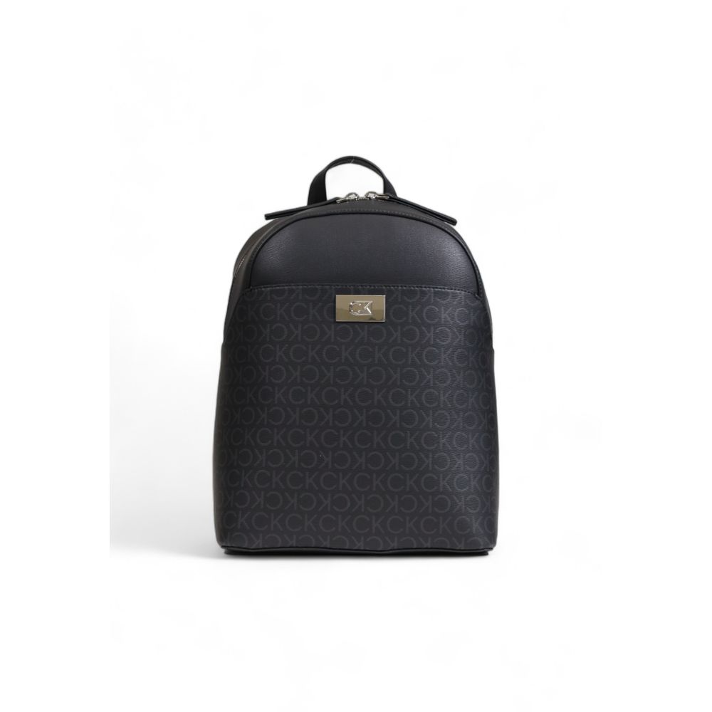 Black Recycled Polyester Backpack