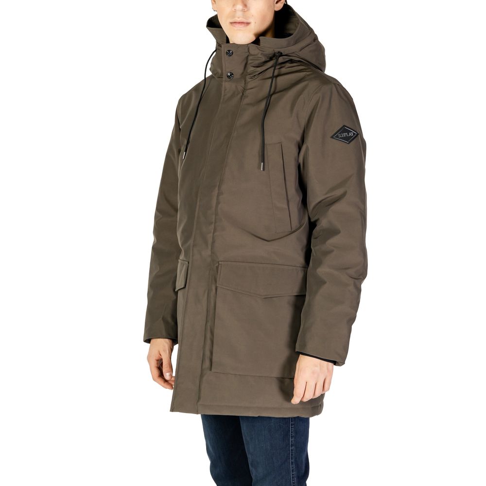 Replay Green Polyamide Jacket