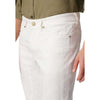 Jeckerson White Cotton Jeans & Pant