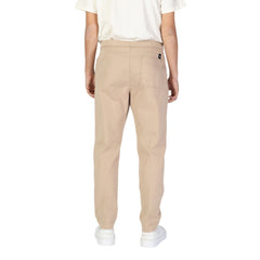 Beige Cotton Jeans & Pant