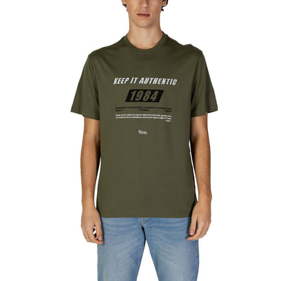 Gas Green Cotton T-Shirt