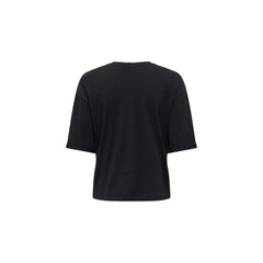 Black Cotton Tops & T-Shirt