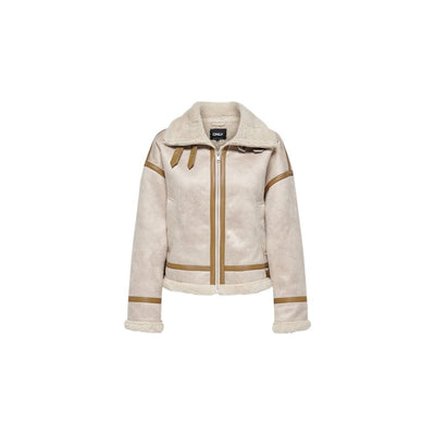 Only Beige Polyester Jackets & Coat