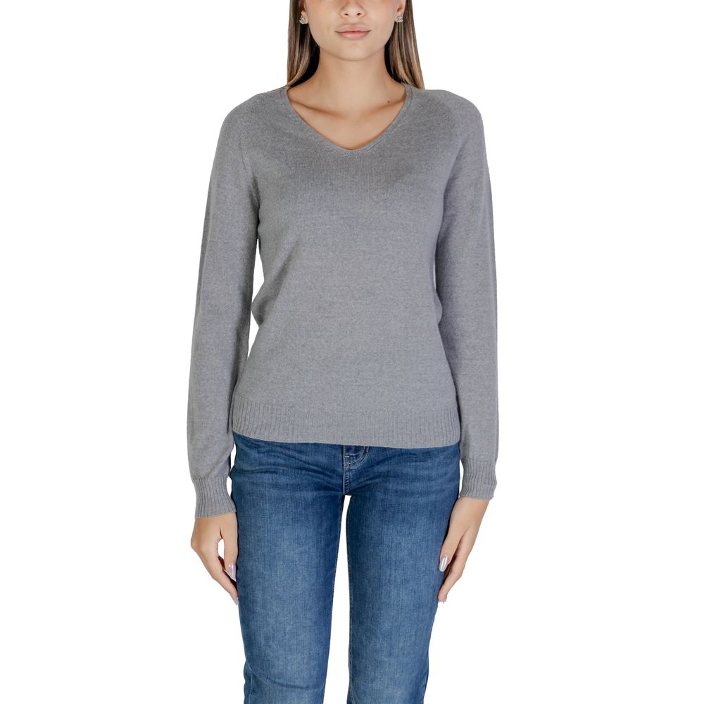 Gray Merino Tops & T-Shirt