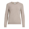 Vila Clothes Beige Viscose Sweater