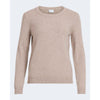 Vila Clothes Beige Viscose Sweater