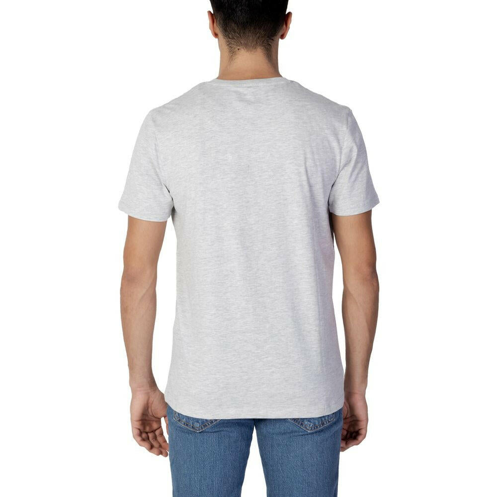 Jack Jones Gray Cotton T-Shirt