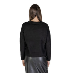 Black Polyester Sweater