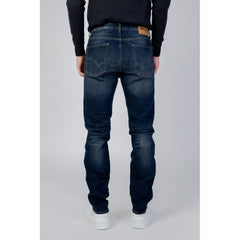 Blue Elastane Jeans & Pant