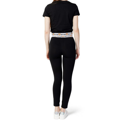 Moschino Black Cotton Jeans & Pant