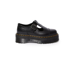 Dr. Martens Black Leather Flat Shoe