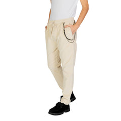 Cream Cotton Jeans & Pant