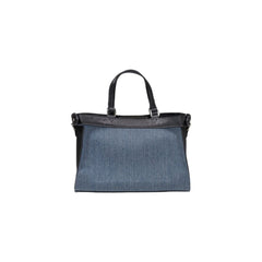 Blue Cotton Handbag