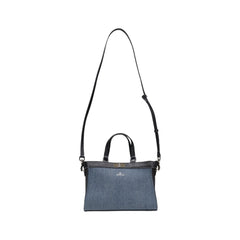 Blue Cotton Handbag