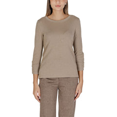 Beige Polyester Tops & T-Shirt