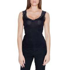 Black Viscose Tops & T-Shirt