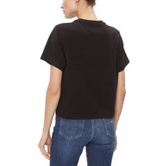 Black Recycled Cotton Tops & T-Shirt