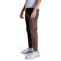 Brown Cotton Jeans & Pant