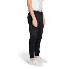 Black Cotton Jeans & Pant