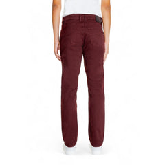 Red Cotton Jeans & Pant