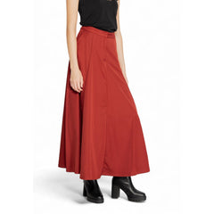 Red Polyester Skirt