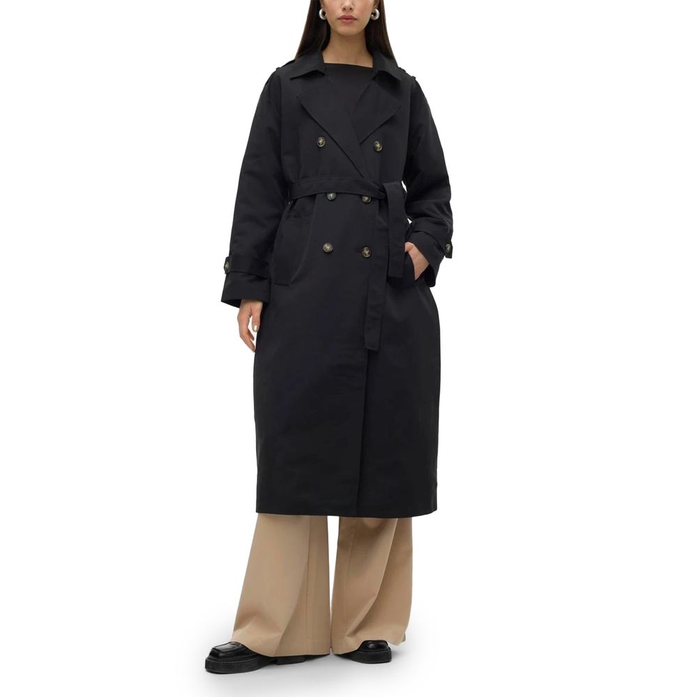 Vero Moda Black Polyester Jackets & Coat