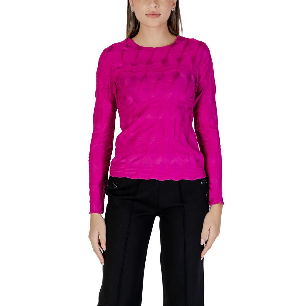 Pink Polyester Tops & T-Shirt