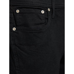 Black Cotton Jeans & Pant