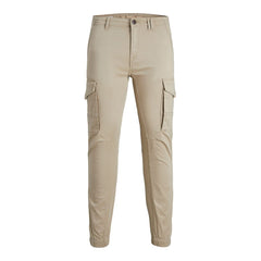 Beige Cotton Jeans & Pant