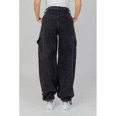 Black Cotton Jeans & Pant