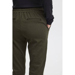 Green Polyester Jeans & Pant