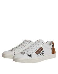 White Brown London Low Top Men Sneakers Shoes