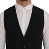 Dolce & Gabbana Elegant Striped Vest Waistcoat