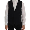 Dolce & Gabbana Sleek Striped Wool Blend Waistcoat Vest