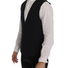 Dolce & Gabbana Sleek Striped Wool Blend Waistcoat Vest