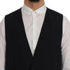 Dolce & Gabbana Sleek Striped Wool Blend Waistcoat Vest