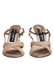 Beige Keira Slingback Heels Sandals Shoes