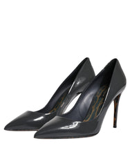 Black Patent Leather Heels Pumps Shoes