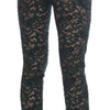 Dolce & Gabbana High Waist Floral Lace Slim Trousers