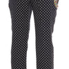 Dolce & Gabbana Elegant Polka Dot Embellished Trousers