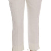 Dolce & Gabbana Elegant White Capri Pants - Cotton & Silk Blend