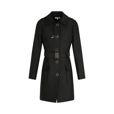 Morgan De Toi Black Polyester Jackets & Coat