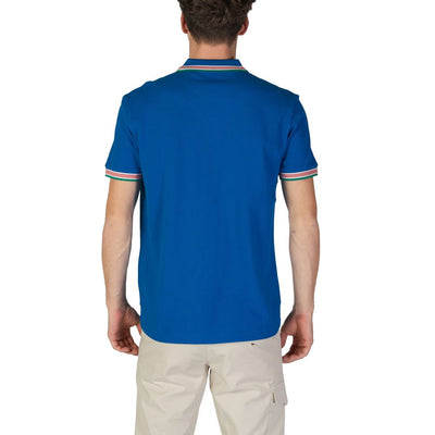 Hugo Boss Blue Cotton Polo Shirt