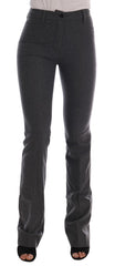 Chic Gray Formal Pants - Elegance Refined