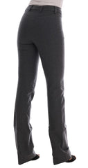 Chic Gray Formal Pants - Elegance Refined