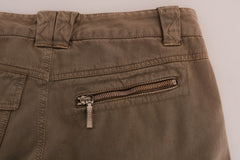 Chic Brown Casual Cotton Pants